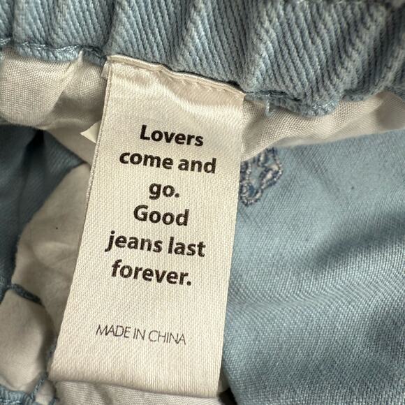 PACSUN Mushroom Embroidery Baggy Carpenter Wide-Leg Jeans W1756 Sz S - Picture 8 of 9